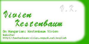 vivien kestenbaum business card